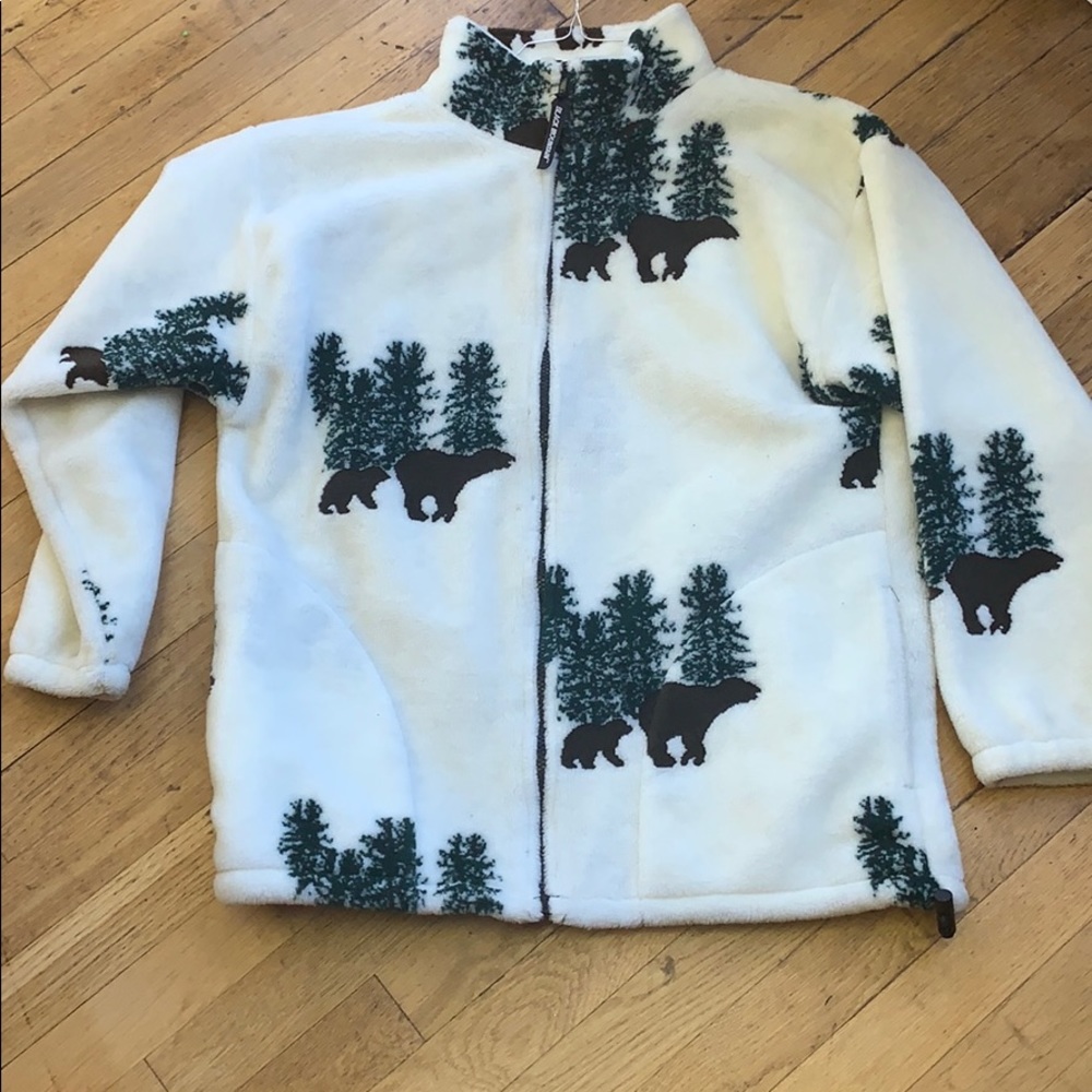 Black Mountain bear sweater jacket size small